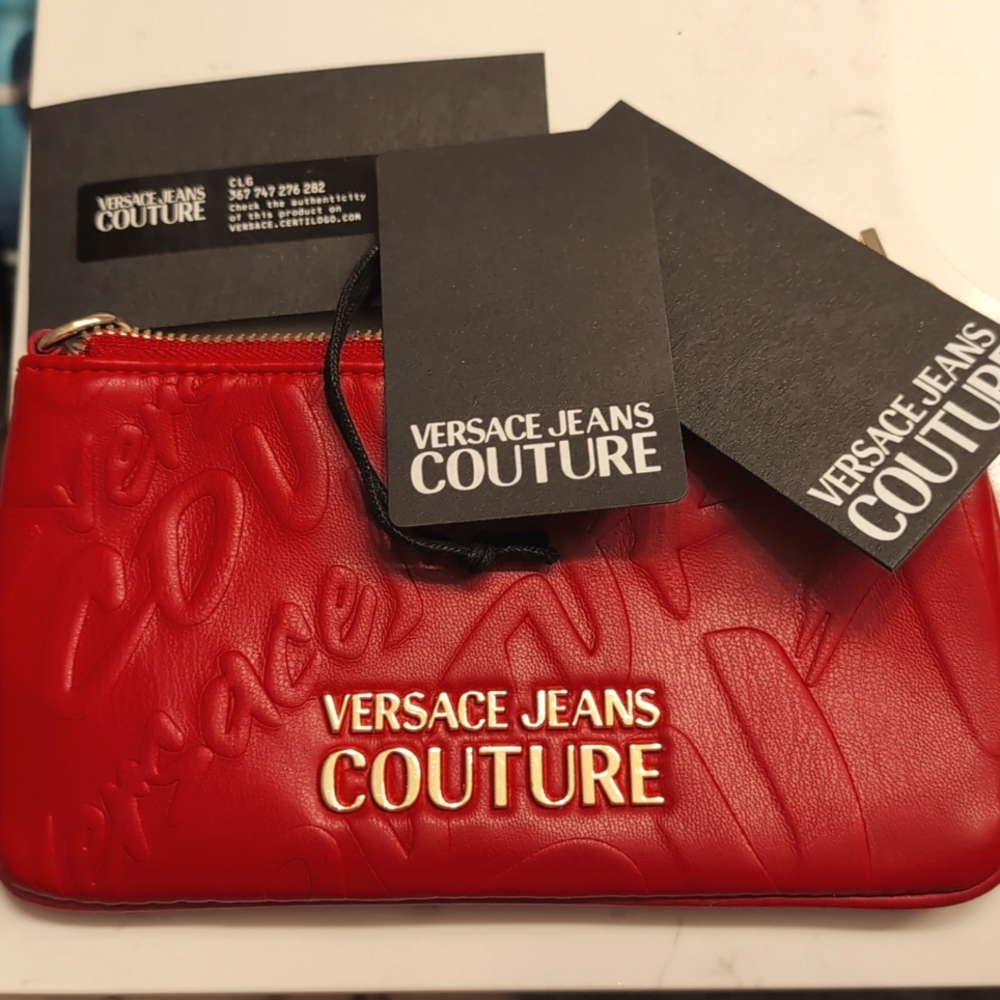 Versace Jeans Couture red wallet purse small
